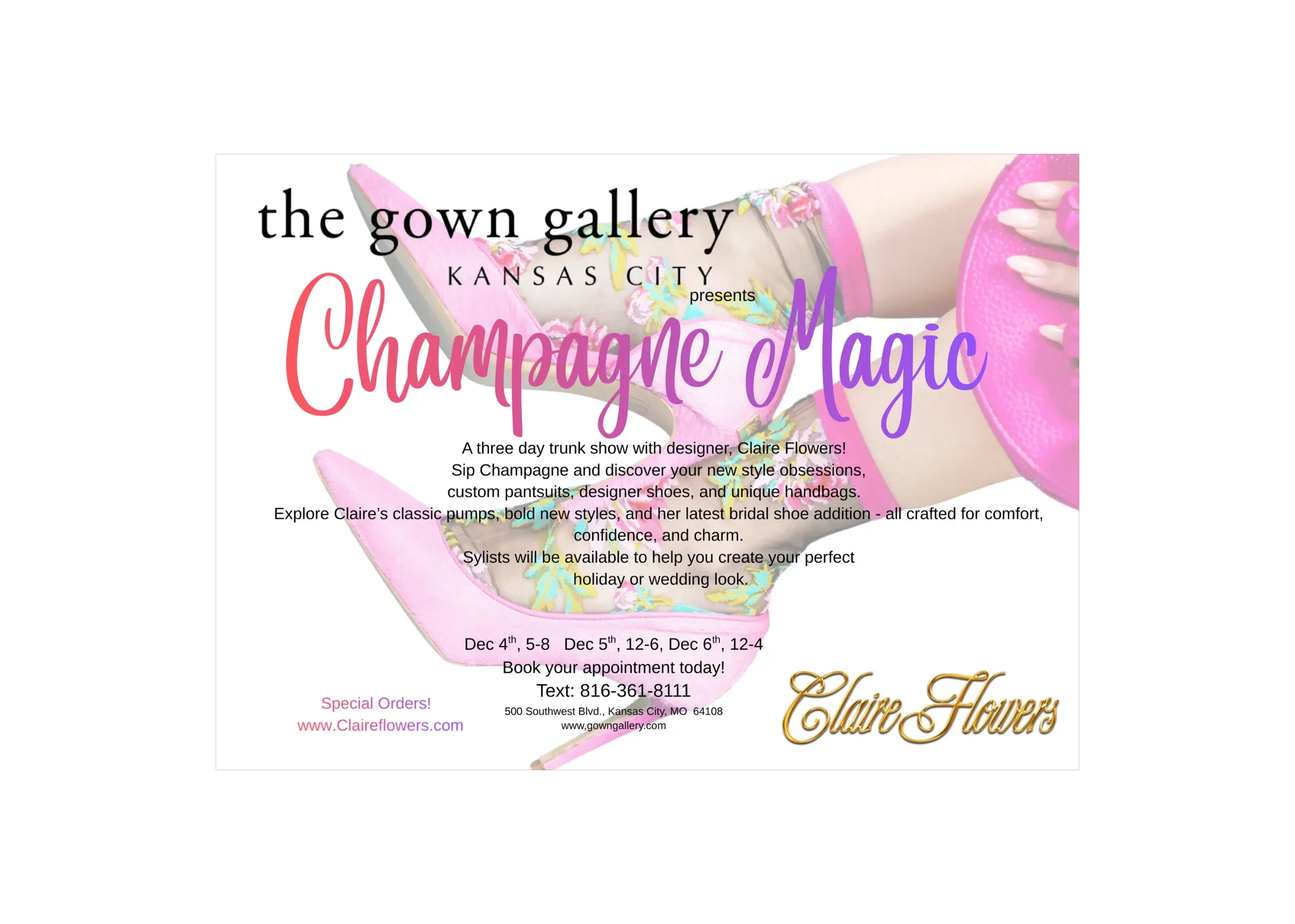 Champagne Magic Trunk Show
