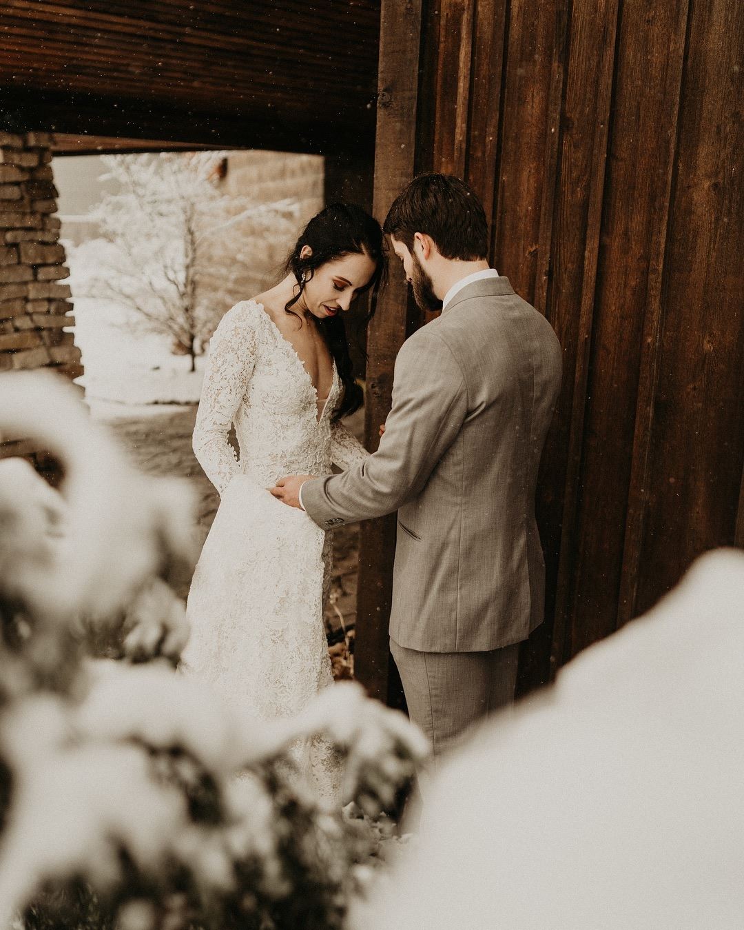 Bride And Groom Praying