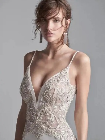 Maggie Sottero Brock #4 Ivory/Pewter thumbnail