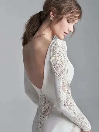 Maggie Sottero Abbott #4 Ivory/Pewter/Soft Nude thumbnail