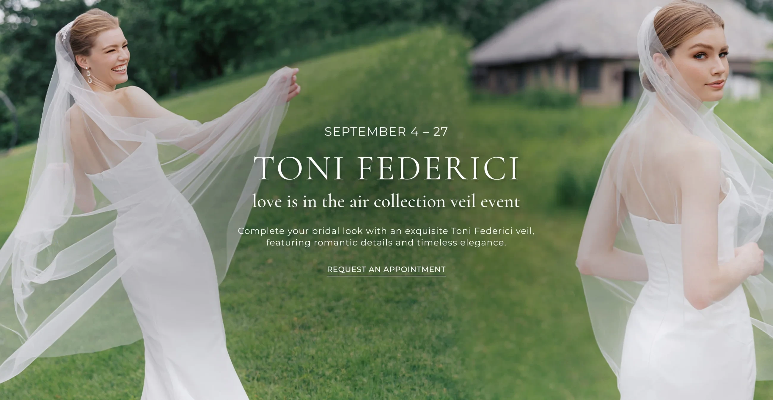 Toni Federici Veils Event Banner