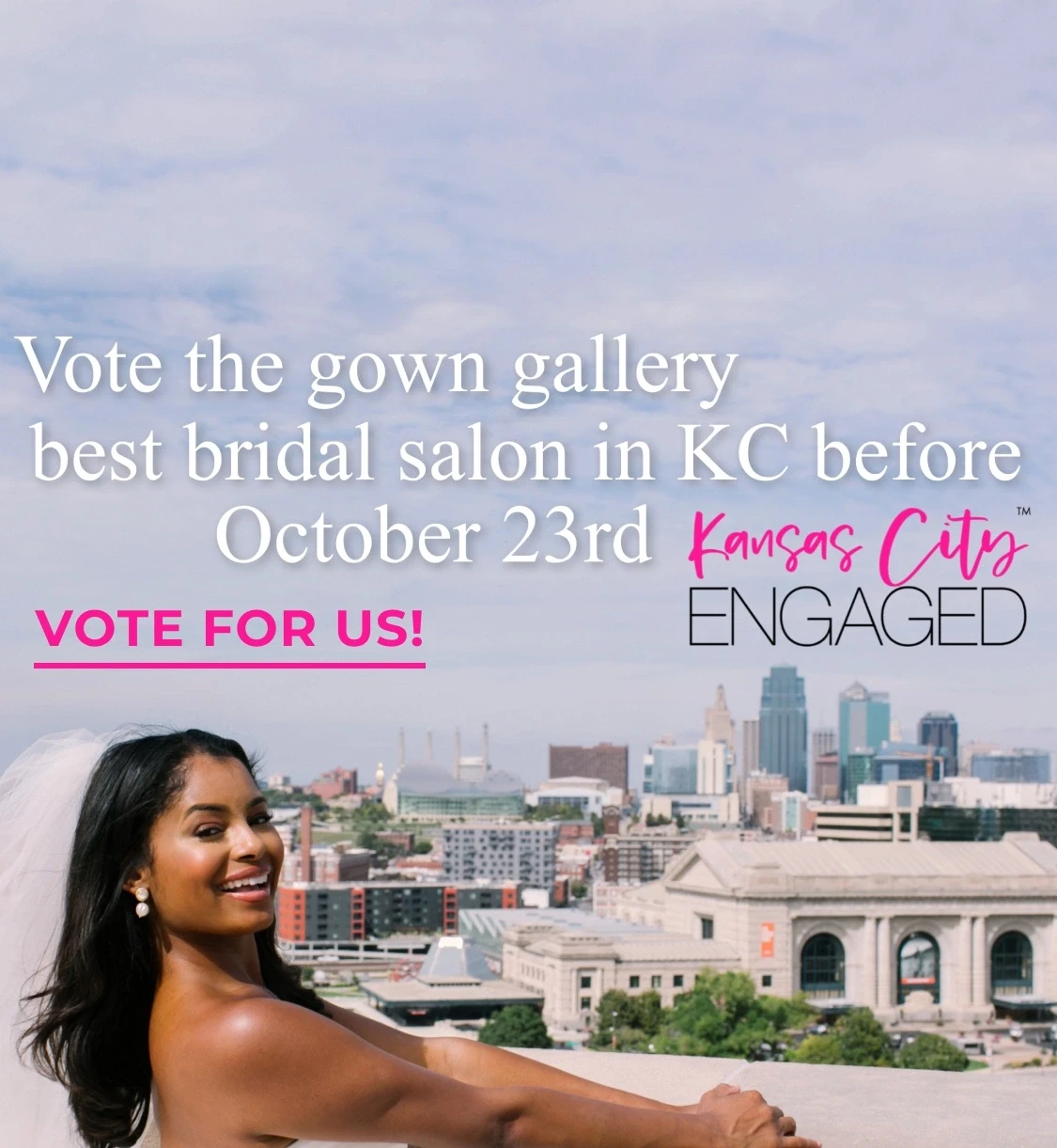 Kansas City Engaged | Best Wedding Gown Shop vote mobile banner